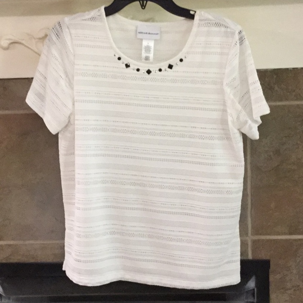 Alfred Dunner white blouse.  NWOT